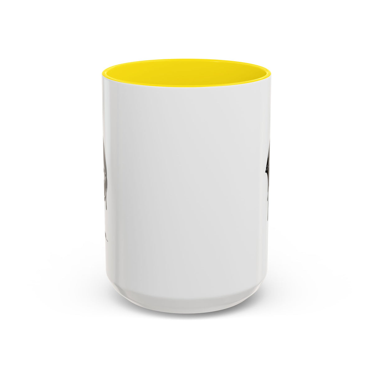 Black accent Dripping Bite coffee mug by Printify, 11oz or 15oz size, featuring a dripping bite design on ceramic mug.