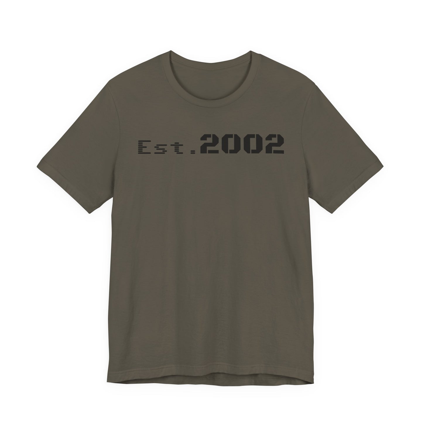 Established 2002 Unisex Tee, Vintage Style T-Shirt, Year Established Shirt, Retro Graphic Tee, Customizable Gift Idea
