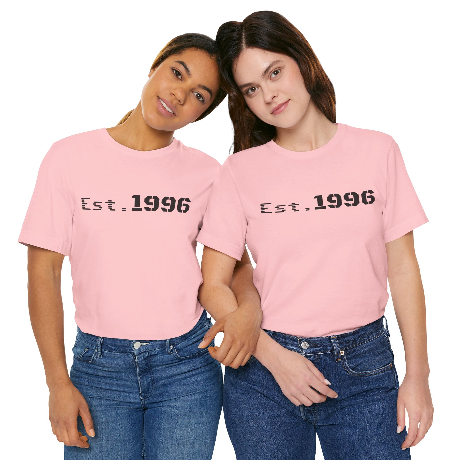 Vintage Est. 1996 T-shirt by Printify featuring a classic design, perfect for birthday gift or casual wear.