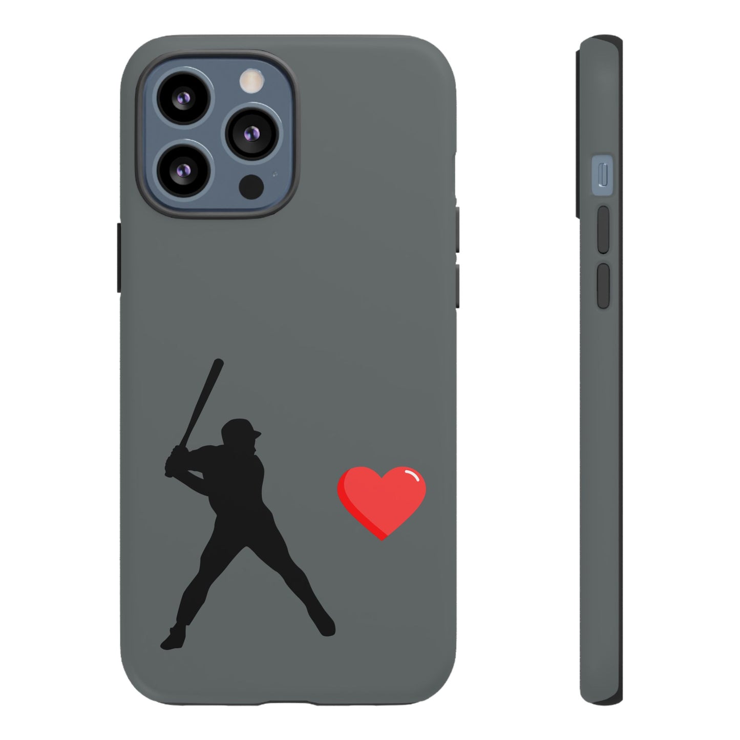 Printify Baseball Love phone case featuring sporty design, durable protective cover for sports fans and Father's Day gift.