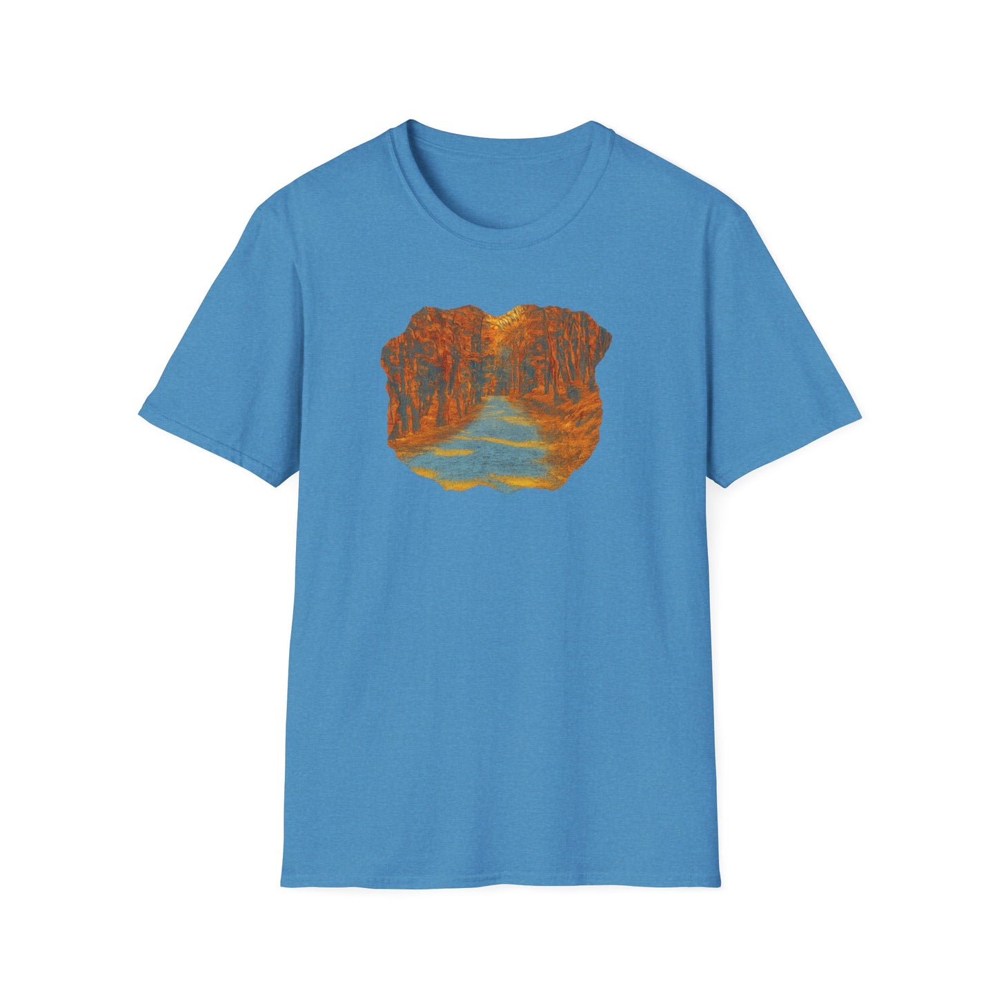 Nature-Inspired Unisex Softstyle T-Shirt, Outdoor Lover Gift, Casual Wear, Ideal for Hiking, Nature Trips, Unique Graphic Tee - TRV