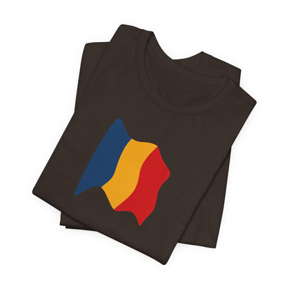 Romanian Flag Unisex Short Sleeve Tee, Casual Shirt, Travel T-Shirt, Gift for Romanians, Summer Outfit, Everyday Wear