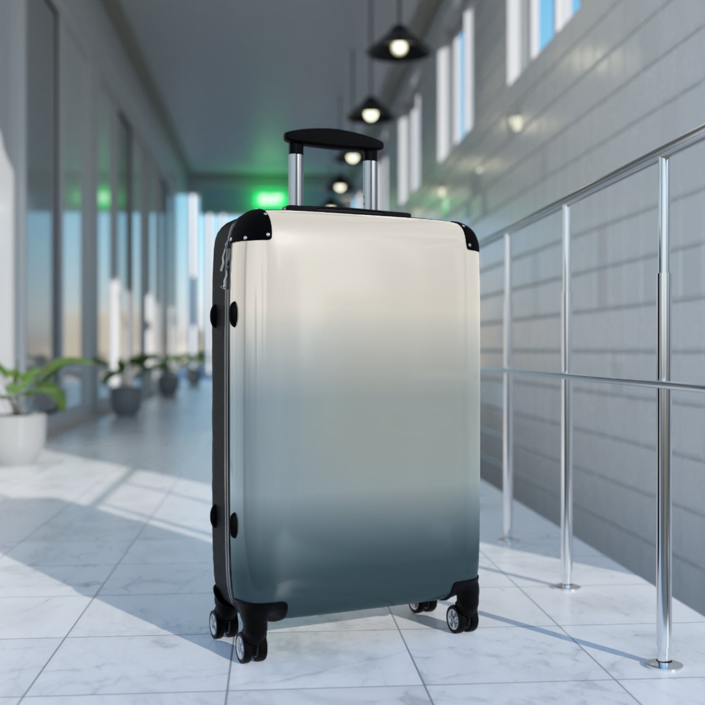 Gradient Carry-On Suitcase – Ombre Blue Travel Luggage