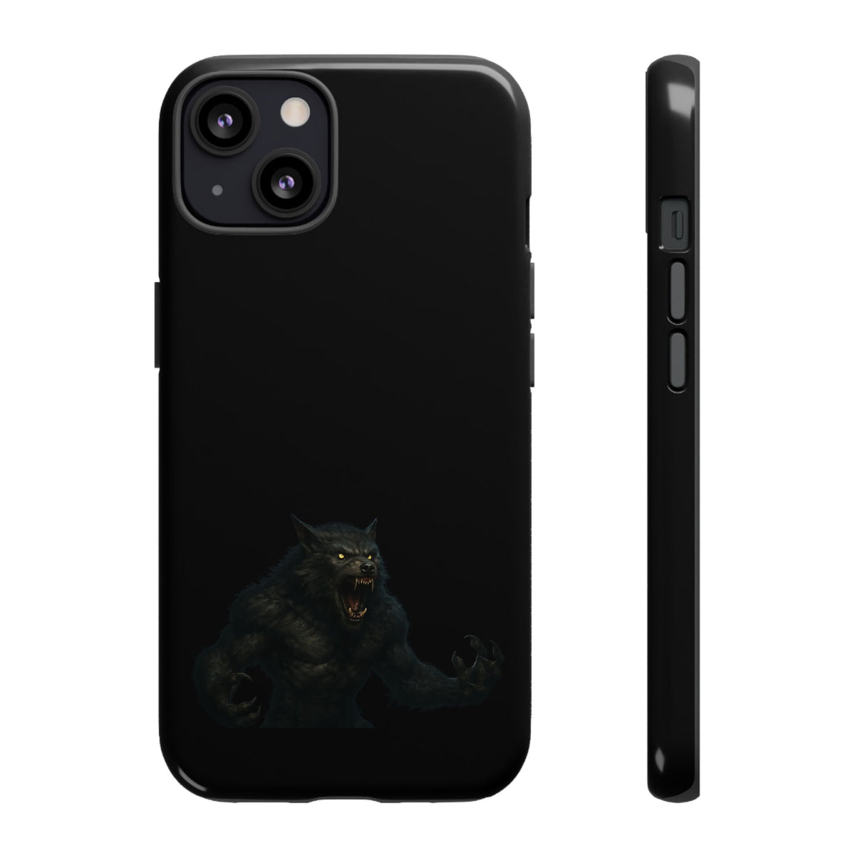 Werewolf Phone Case, dark monster graphic tough protective case - view 2