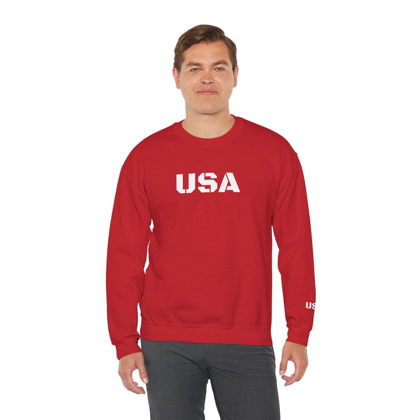Cozy USA Unisex Crewneck Sweatshirt | Perfect Layering Piece for Every Season | Great Gift for Him/Her | Trendy Style for Casual Outings