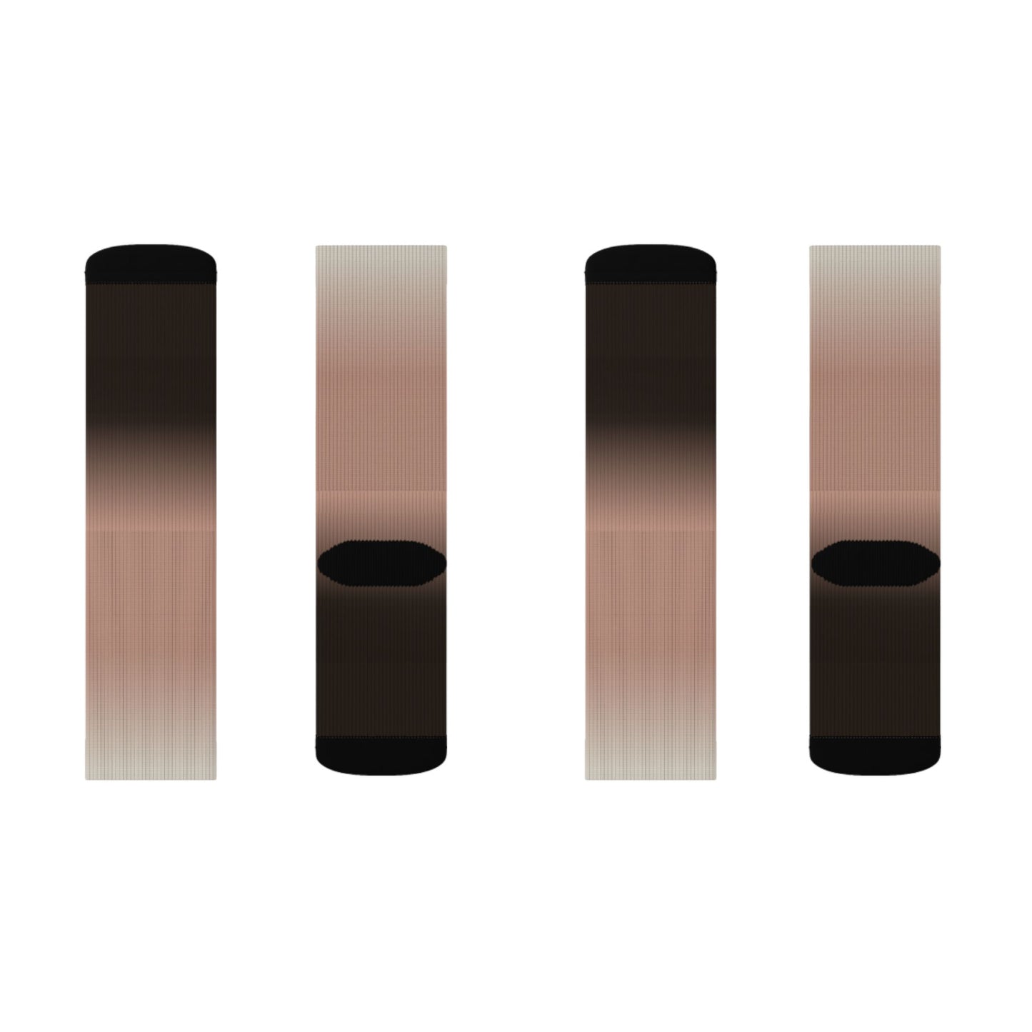 Neutral Ombre Gradient Socks | Sublimation Socks