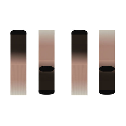 Neutral Ombre Gradient Socks | Sublimation Socks