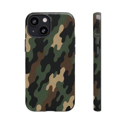 Camouflage Phone Case, Tough Cases, Military Style, Unique Phone Accessories, Gift for Him, Durable Phone Cover - TRV