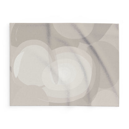 Abstract Neutral Swirls Arctic Fleece Blanket | Minimal Modern Throw