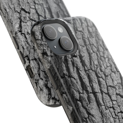 Bark Texture Magnetic Impact Phone Case