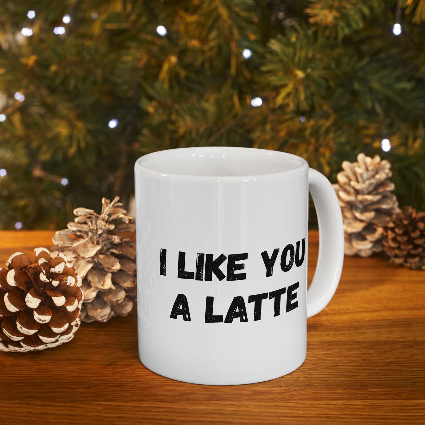 Cute Coffee Mug - I Like You A Latte - Funny Gift for Coffee Lovers, Birthday, Friend Gift, Valentine's Day - TRV