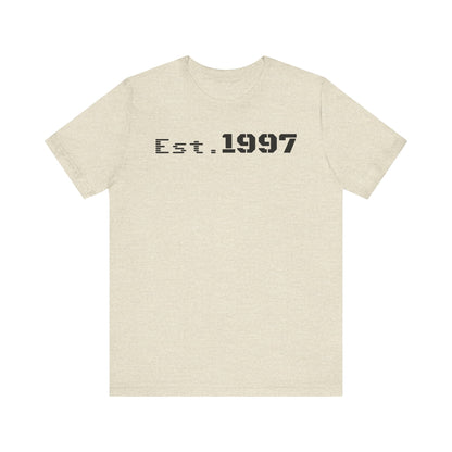 Vintage Est. 1997 Unisex Tee, Gift for Birthdays, Celebrations, Casual Wear, Retro Fashion, Cool Graphic T-Shirt - TRV