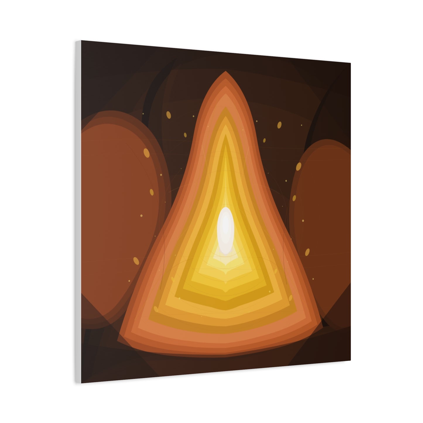 Concentric Fire Furnace Cross-Section Matte Canvas