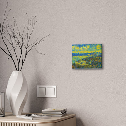 Vibrant Canvas Art, Framed Wall Decor, Modern Home Decor, Landscape Painting, Gift for Art Lovers, Art for Living Room