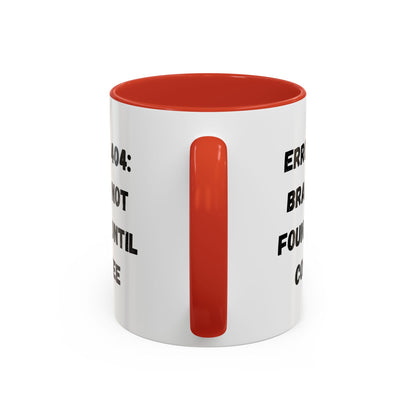 Error 404 Coffee Mug - Perfect for Your Daily Brew, Gift for Programmers, Humor for Coffee Lovers, Office Desk Decor, Nerdy Kitchenware