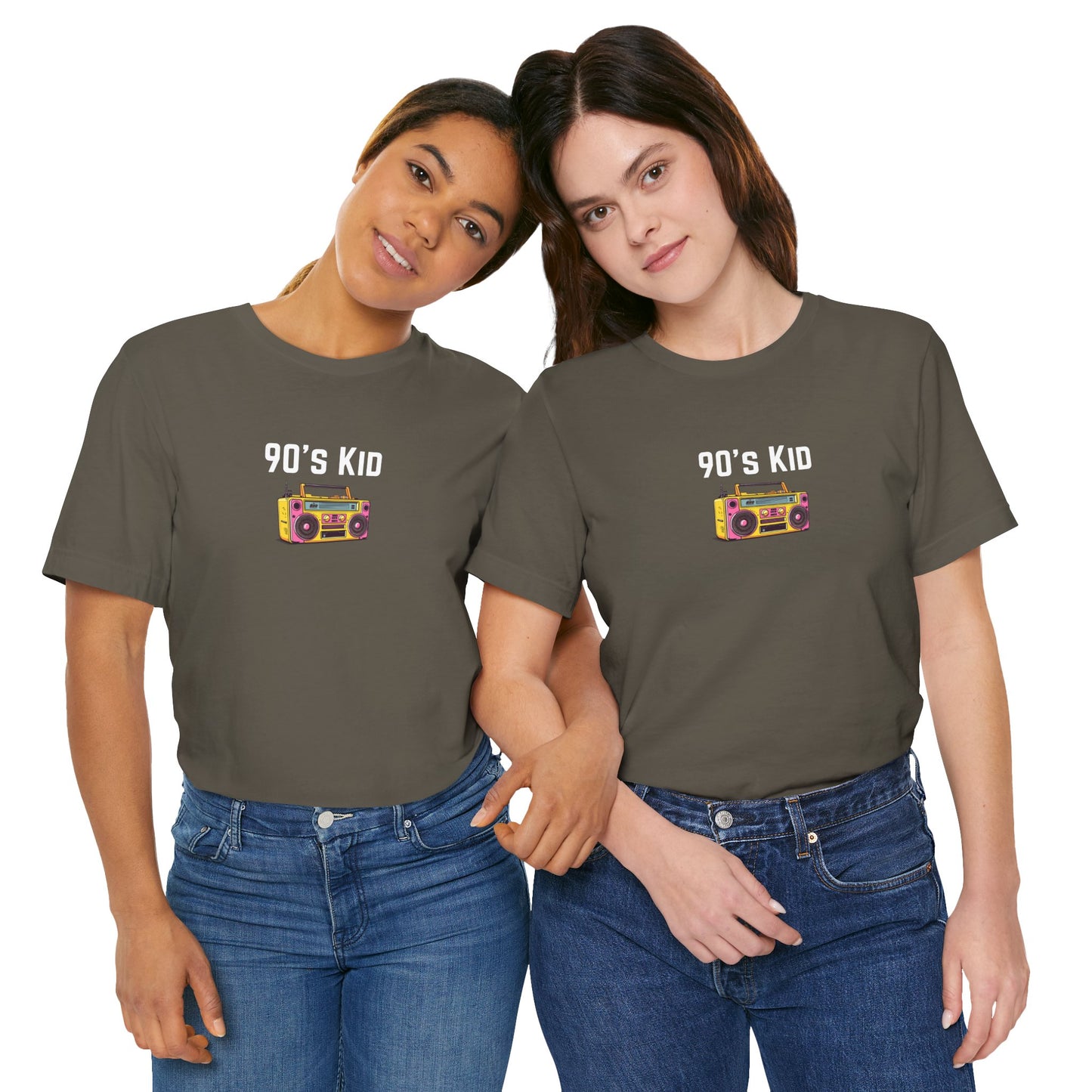 Retro Boombox Tee — 90s Kid Graphic T-Shirt