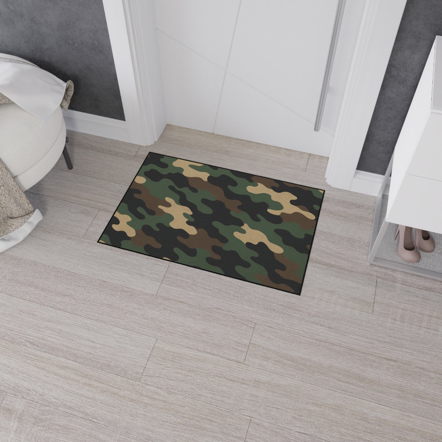 Heavy duty Printify floor mat with textured surface, designed for durability and heavy use in various settings.