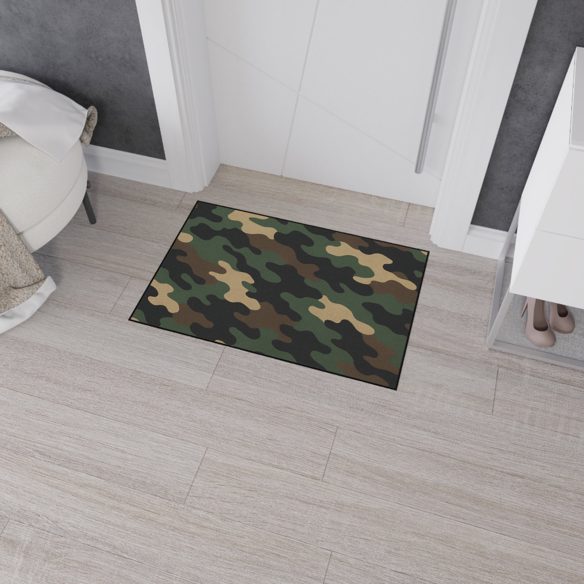 Heavy duty Printify floor mat with textured surface, designed for durability and heavy use in various settings.