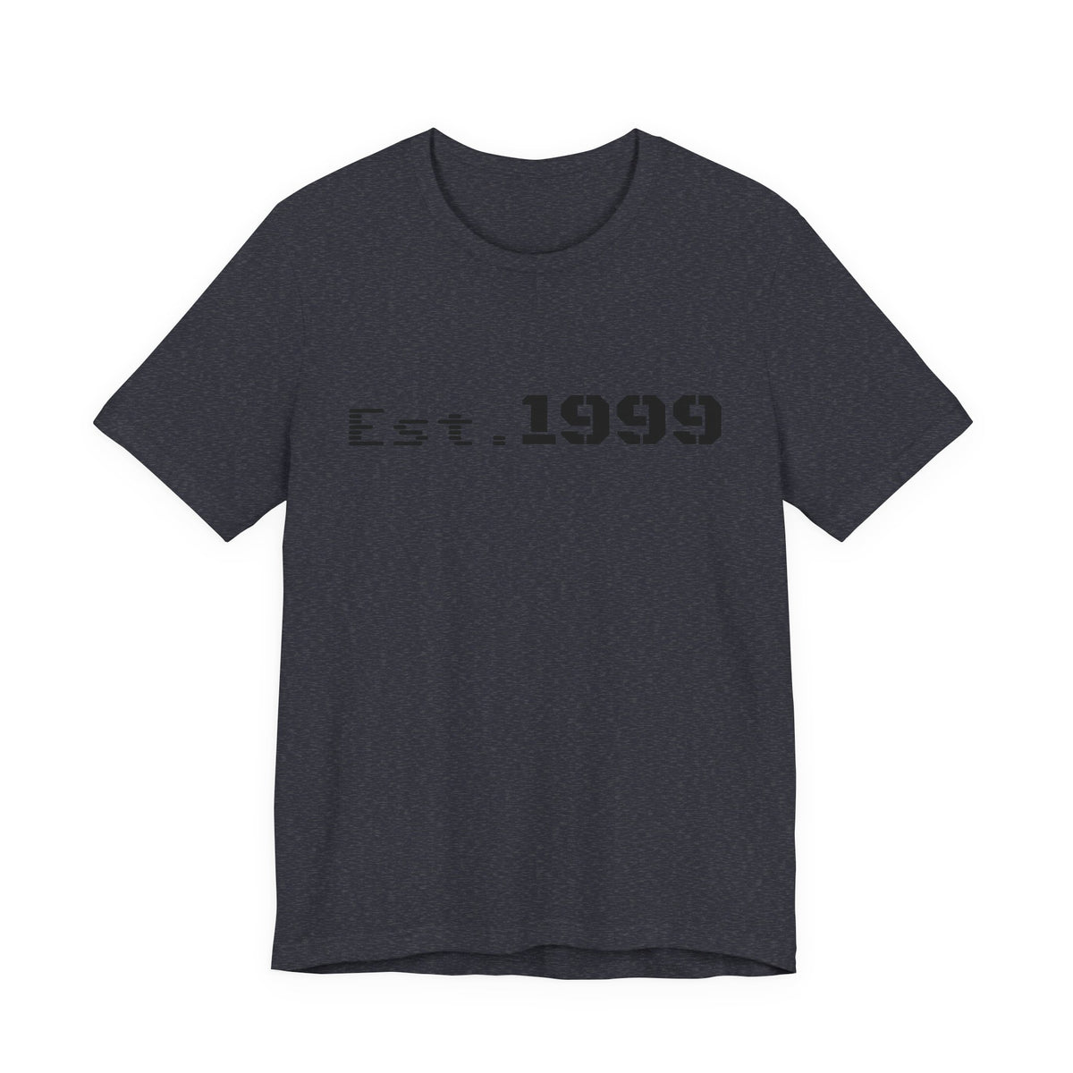 Vintage minimalist Est. 1999 T-shirt by Printify featuring simple birth year design on soft fabric.