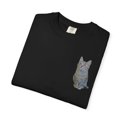 Whimsical Cat Pocket T-Shirt for Cat Lovers - TRV