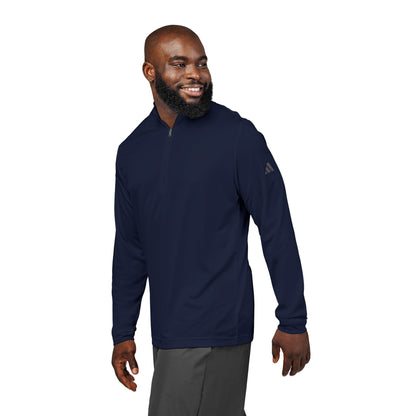 Adidas® Embroidered Quarter-Zip Pullover - Stylish Performance Layer With Love Gesture