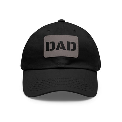 Stylish Dad Hat with Leather Patch | Perfect Gift for Fathers Day, Casual Wear, Dad's Birthday, Outdoor Activities
