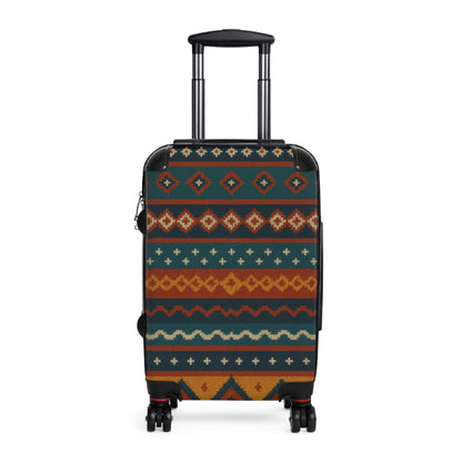 Southwestern Pattern Carry-On Suitcase — Boho Tribal Travel Luggage