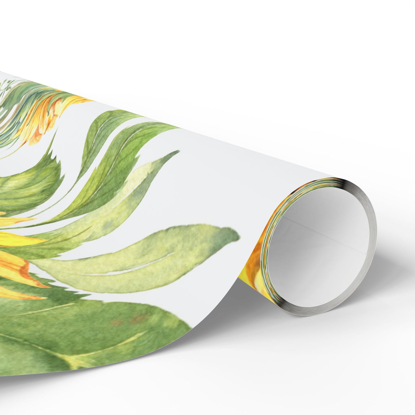 Sunflower Wrapping Paper Roll — Floral Gift Wrap for Birthdays, Mother's Day & Spring Celebrations