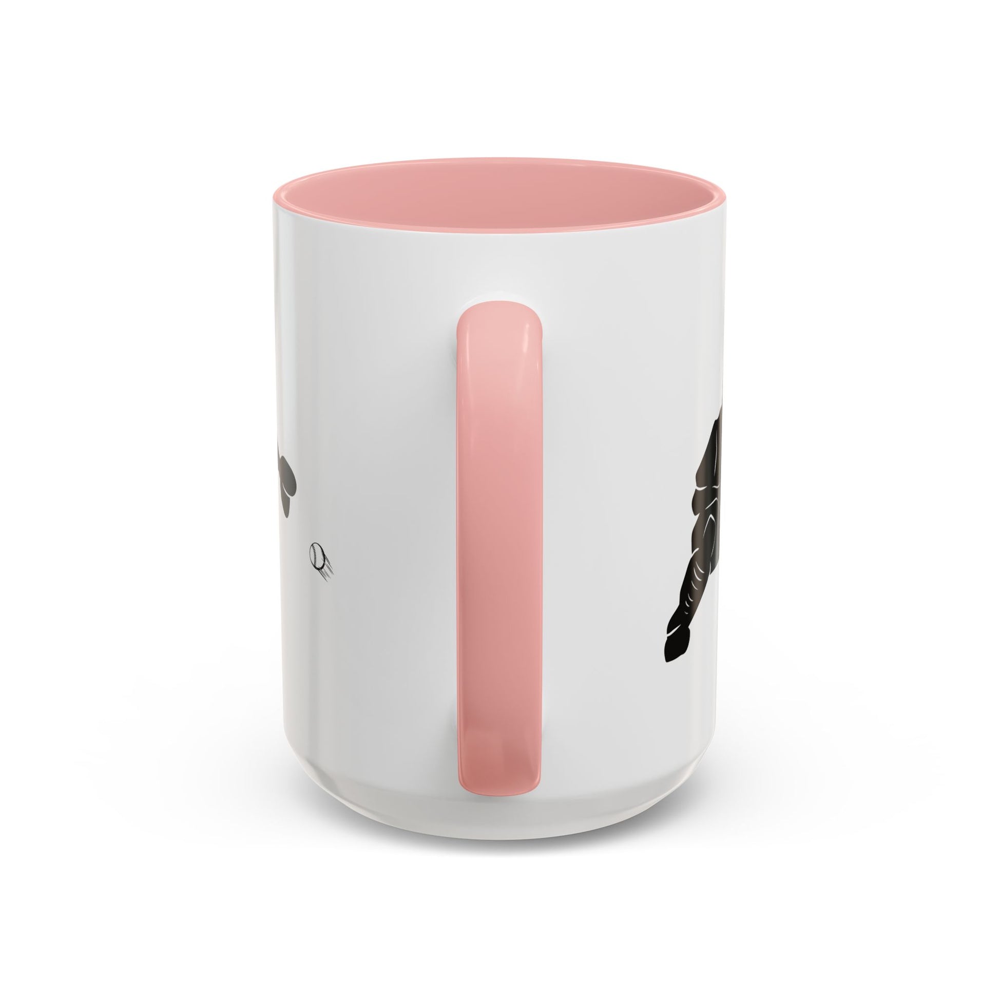 Baseball Catcher Coffee Mug, Sports Gift for Coaches, Black Accent Mug for Fans, Perfect for Birthdays & Celebrations, Unique Cup - TRV