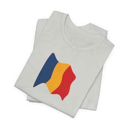 Romanian Flag Unisex Short Sleeve Tee, Casual Shirt, Travel T-Shirt, Gift for Romanians, Summer Outfit, Everyday Wear