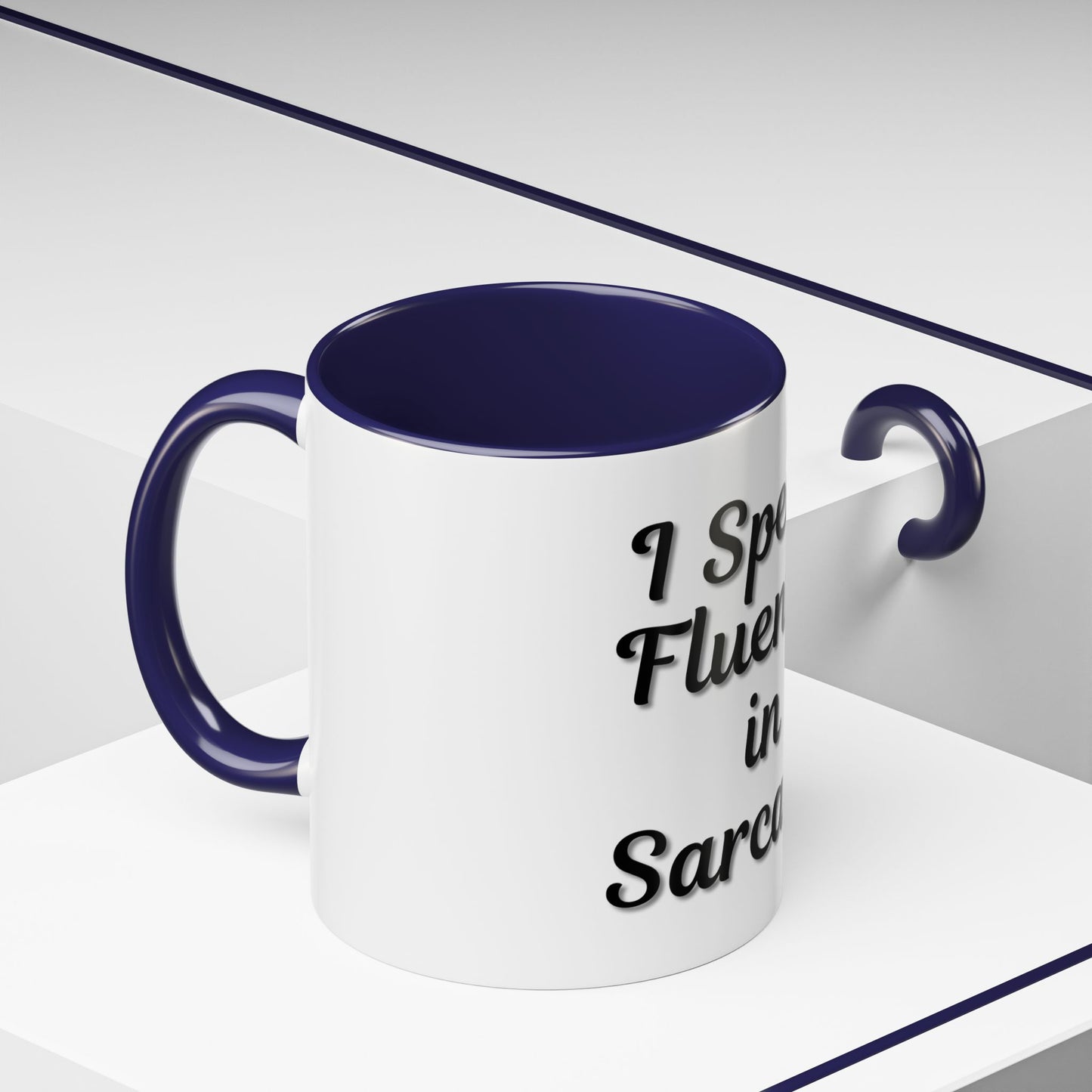 Sarcasm Accent Coffee Mug - I Speak Fluently in Sarcasm - Funny Gift for Coffee Lovers - TRV