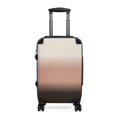 Gradient Carry-On Suitcase – Blush to Charcoal Ombre Travel Luggage