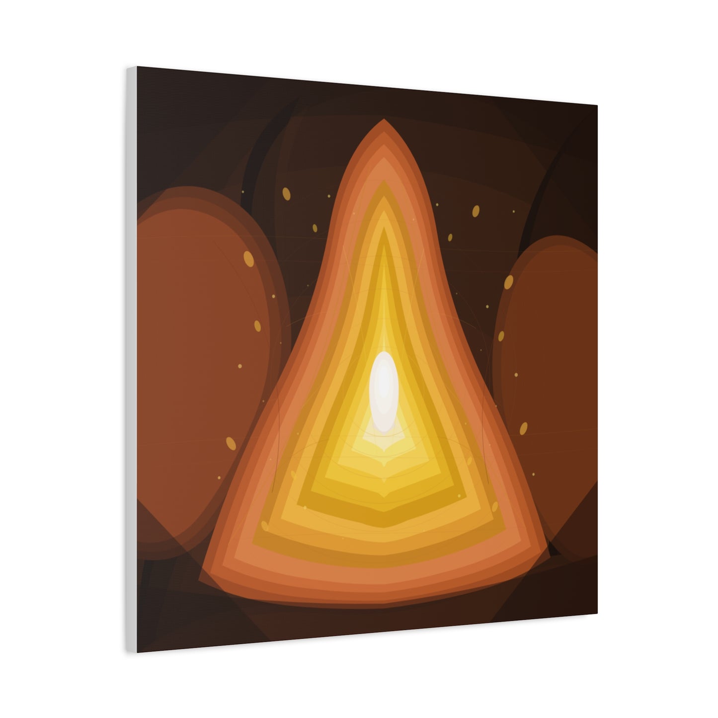 Concentric Fire Furnace Cross-Section Matte Canvas