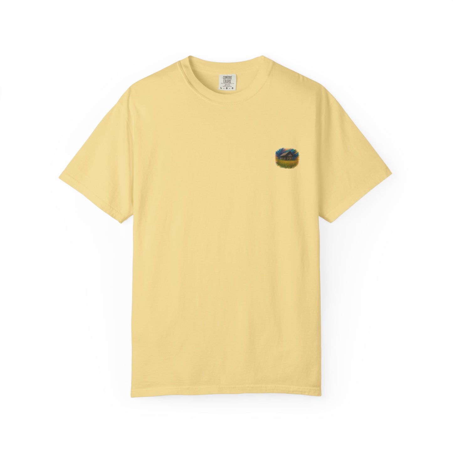 Rustic Landscape T-shirt | Relaxed Fit Tee, Casual Wear, Nature Lover Gift, Summer Outing Top, Eco-Friendly Apparel - TRV