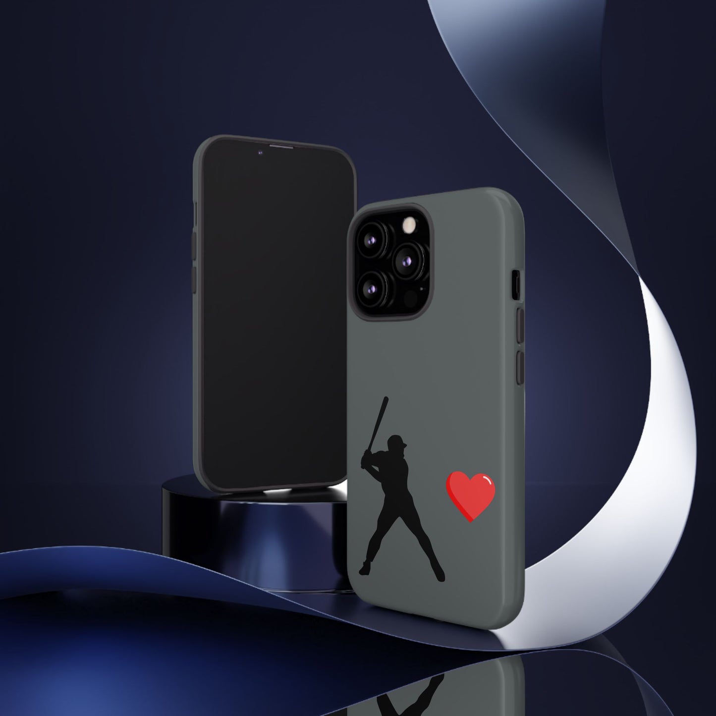 Printify Baseball Love phone case featuring a sports-themed design, durable protective cover for sports enthusiasts.