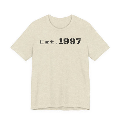 Vintage Est. 1997 Unisex Tee, Gift for Birthdays, Celebrations, Casual Wear, Retro Fashion, Cool Graphic T-Shirt - TRV