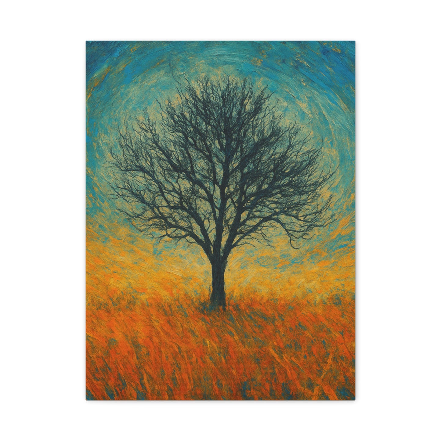 Artistic Tree Canvas Wall Art, Matte Stretched Canvas, Natural Decor for Home, Office, Gift for Nature Lovers, Bohemian Wall Decor