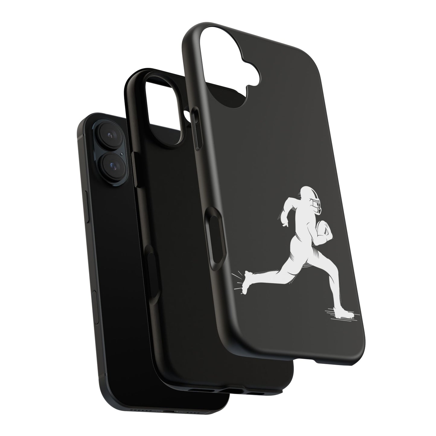 Football Player Phone Case, Tough Cases, Sports Phone Cover, Gift for Athletes, iPhone & Samsung Accessories, Running Player Design - TRV