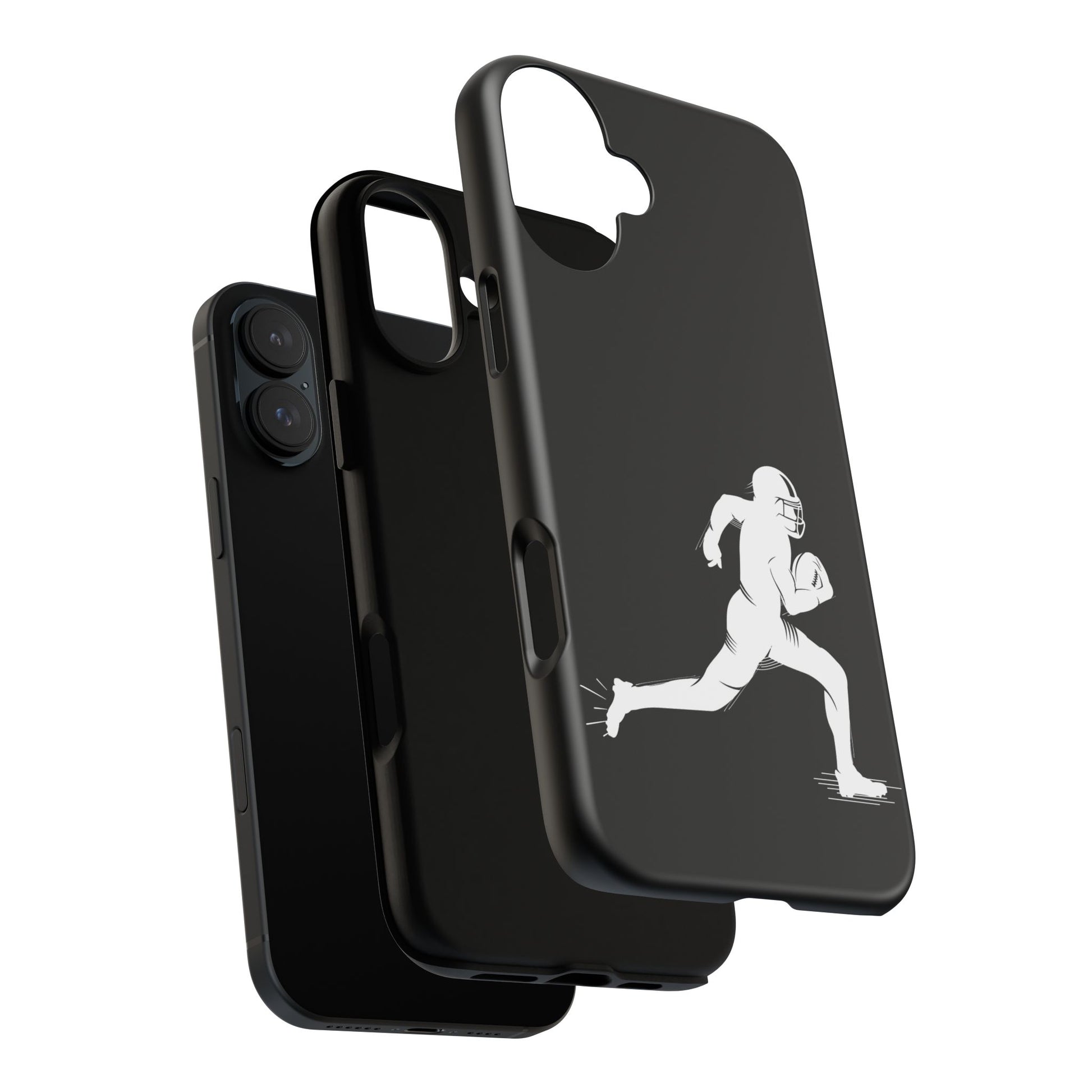 Football Player Phone Case, Tough Cases, Sports Phone Cover, Gift for Athletes, iPhone & Samsung Accessories, Running Player Design - TRV