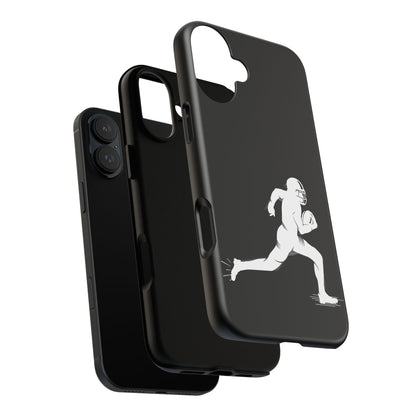 Football Player Phone Case, Tough Cases, Sports Phone Cover, Gift for Athletes, iPhone & Samsung Accessories, Running Player Design - TRV