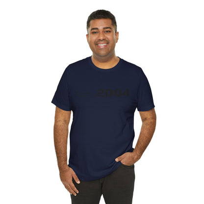 Minimal vintage Est. 2004 T-Shirt by Printify featuring classic design and birth year text on a casual cotton tee.
