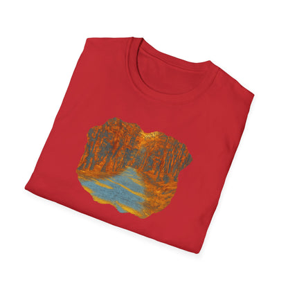 Autumn Pathway Unisex Softstyle T-Shirt, Cozy Fall Shirt, Nature Lover Tee, Scenic Route Top, Gift for Hikers, Casual Wear, Outdoor [...]