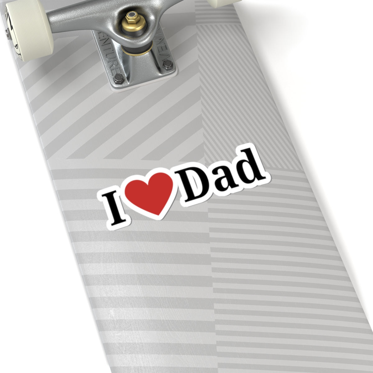 I  Dad Kiss-Cut Sticker — Heart Dad Laptop Decal, Father’s Day Gift