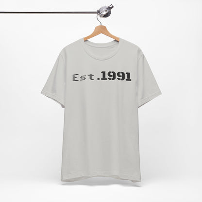 Unisex Vintage Est. 1991 Tee - Perfect Gift for Birthdays, Anniversaries, Throwback Fashion, Casual Wear, Milestone Celebrations
