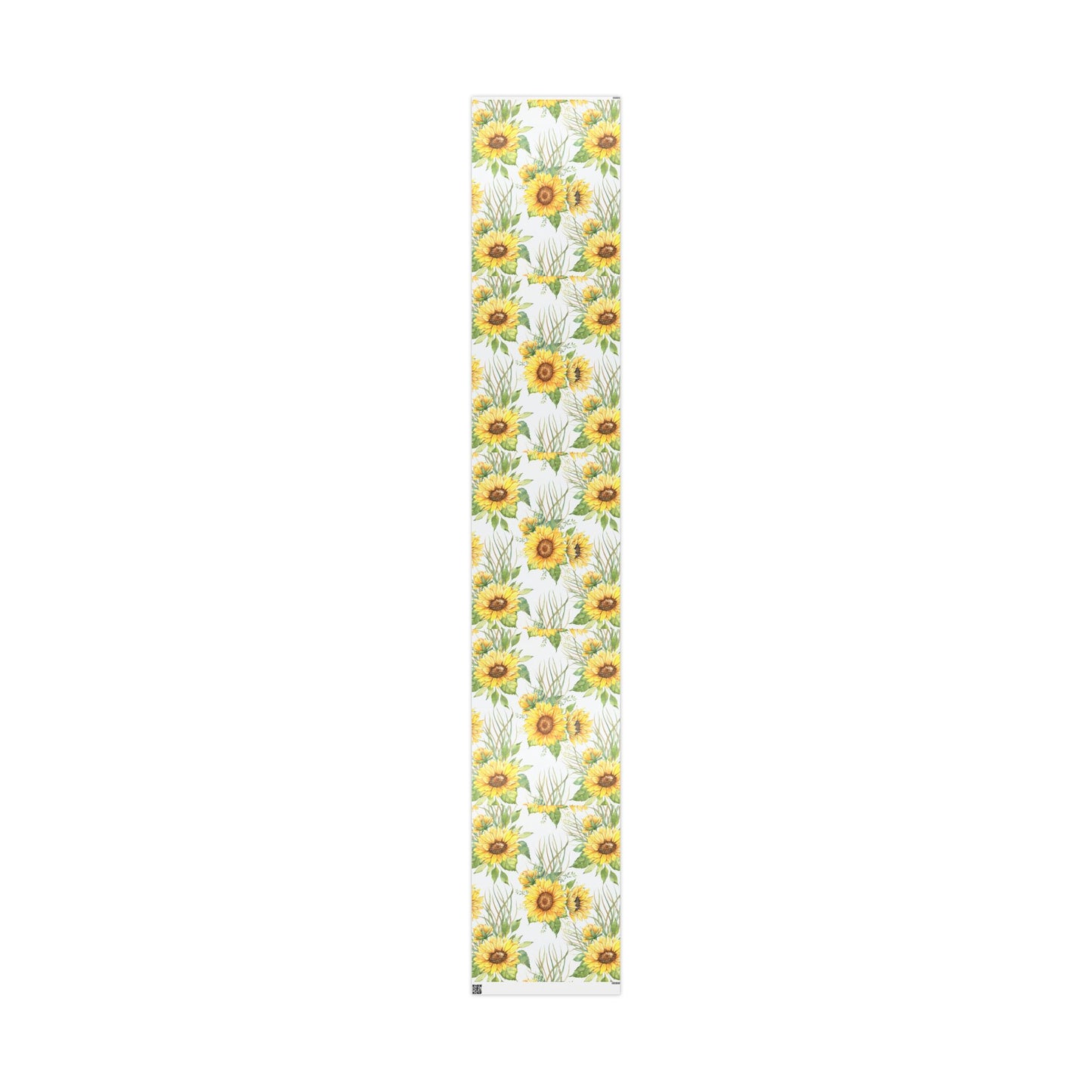 Sunflower Wrapping Paper Roll — Floral Gift Wrap for Birthdays, Mother's Day & Spring Celebrations