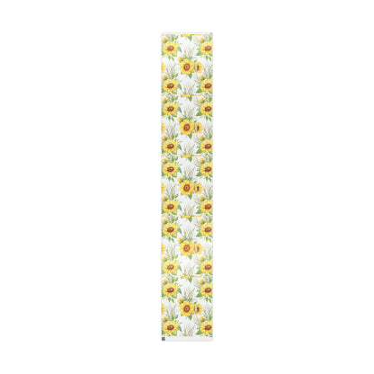 Sunflower Wrapping Paper Roll — Floral Gift Wrap for Birthdays, Mother's Day & Spring Celebrations