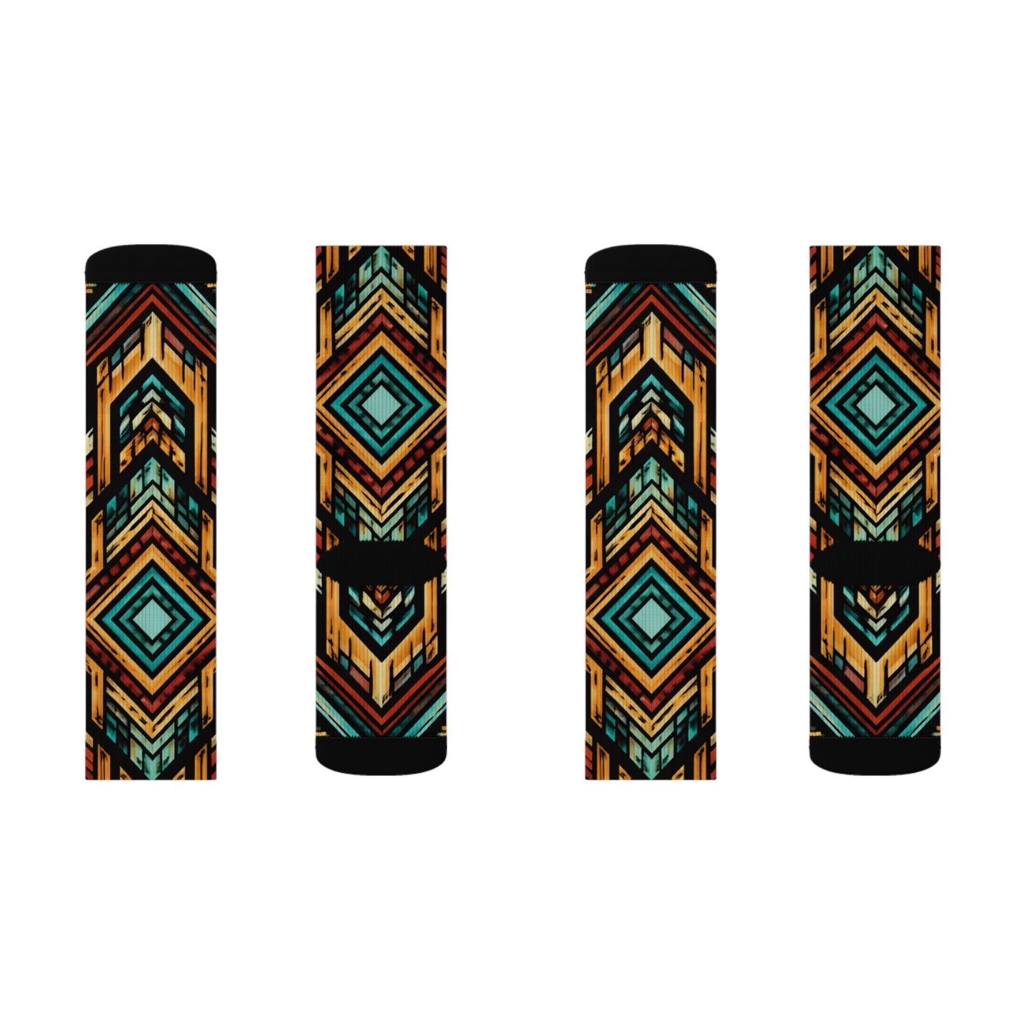 Southwestern Aztec Pattern Socks | Geometric Tribal Print