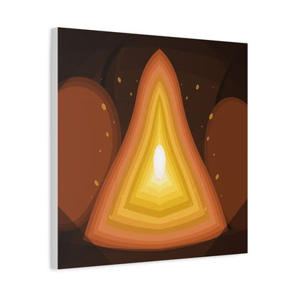 Concentric Fire Furnace Cross-Section Matte Canvas