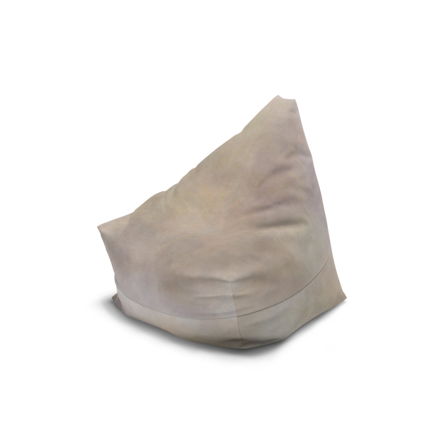 Neutral Marble Texture Bean Bag Chair Cover | Beige Stone Print