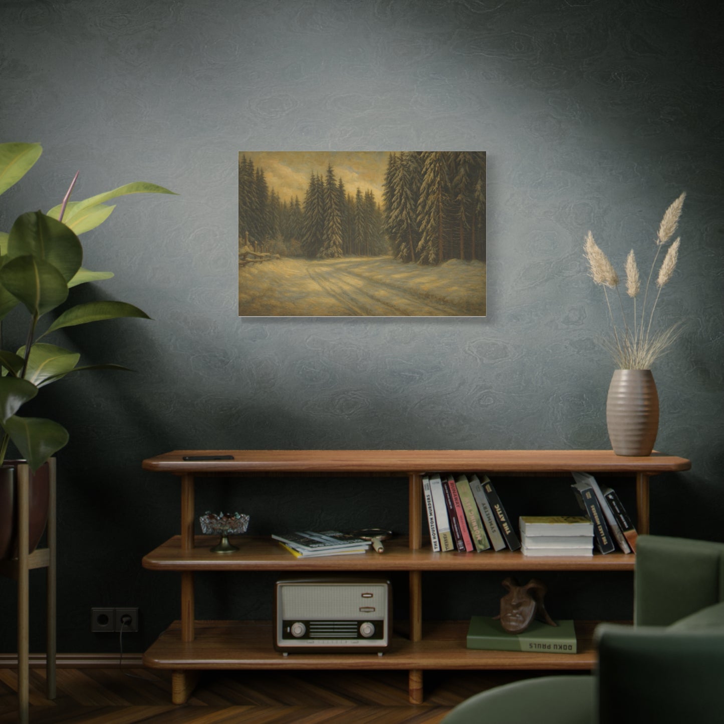 Scenic Forest Canvas Art, Nature Decor for Home, Cozy Wall Art, Perfect Gift for Nature Lovers, Rustic Cabin Decor, Winter Landscape Print - TRV